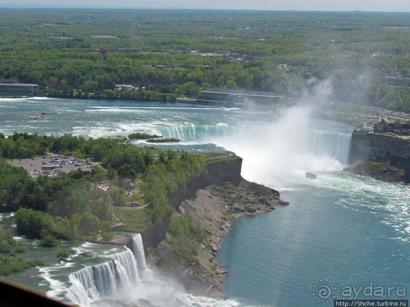 Облет на вертолете Ниагарского водопада