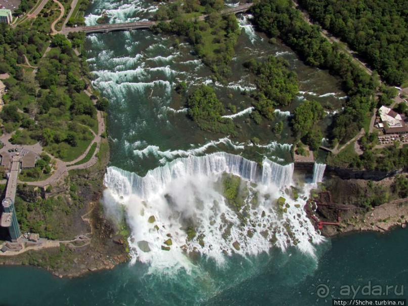 Облет на вертолете Ниагарского водопада