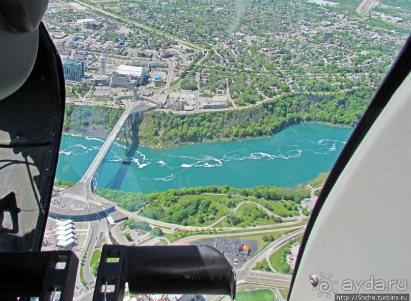 Облет на вертолете Ниагарского водопада