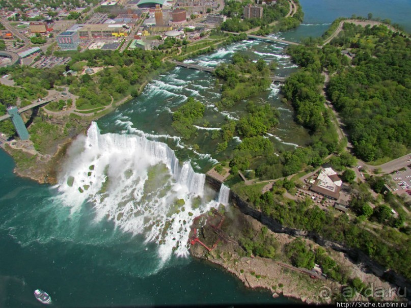 Облет на вертолете Ниагарского водопада