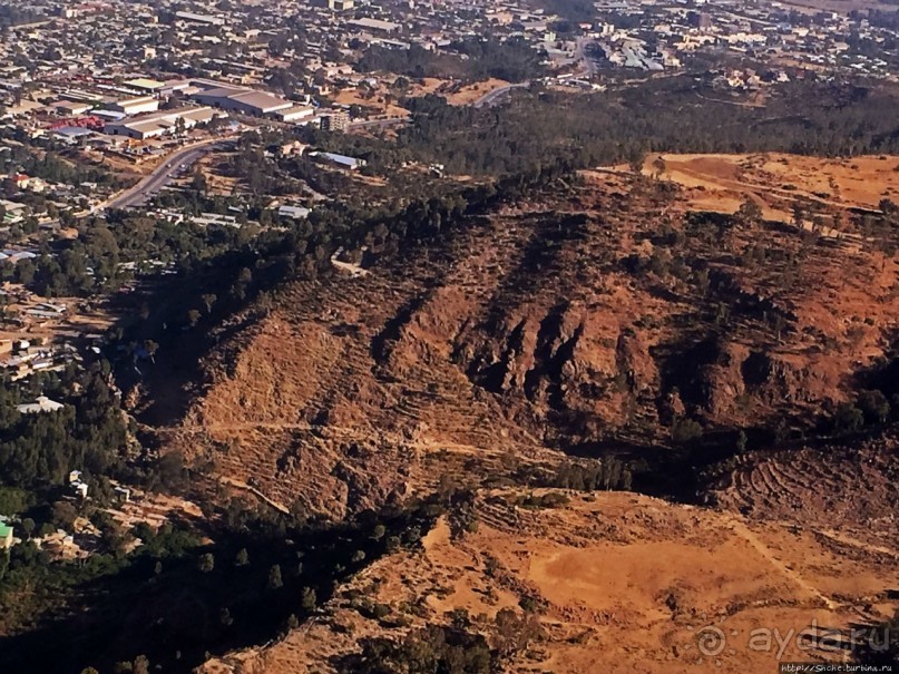 Под крылом самолета... Безжизненный север Эфиопии