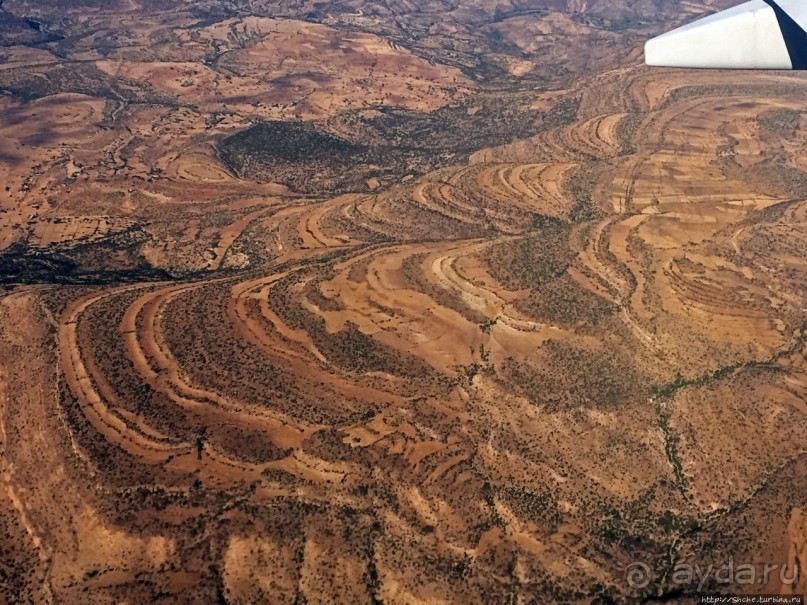 Под крылом самолета... Безжизненный север Эфиопии