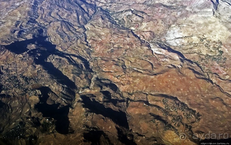 Под крылом самолета... Безжизненный север Эфиопии