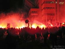 Файер-шоу на "Parken", или особенности фанатения в Дании