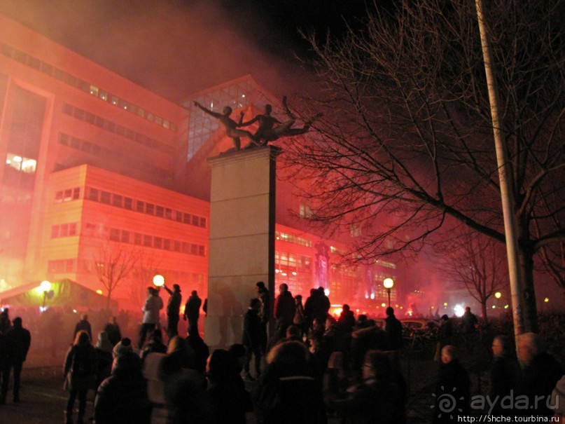 Файер-шоу на "Parken", или особенности фанатения в Дании