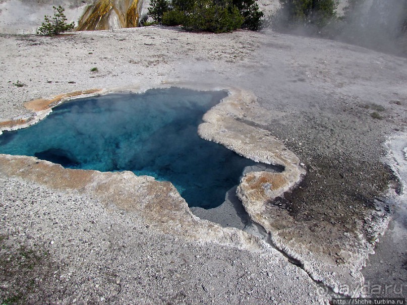 Источник "Голубая звезда" на холме гейзеров (Geyser hill)