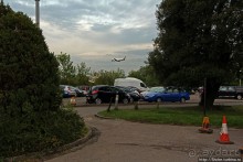 Вечером на природе в окрестностях Гатвика. Сельская идиллия