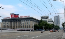 Площадь имени Ким Ир Сена и репетиция парада 9 сентября