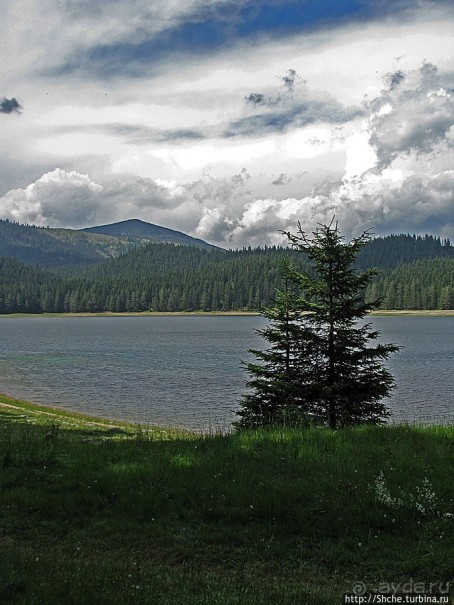 Живописные берега горного Черного озера в нац.парке Дурмитор
