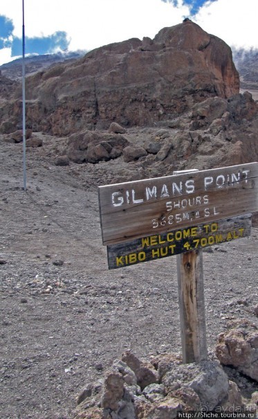 Kibo Hut (4703m) — последний лагерь перед вершиной Кили.