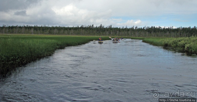Поход на байдарках по реке Калга. Первые впечатления. Река.