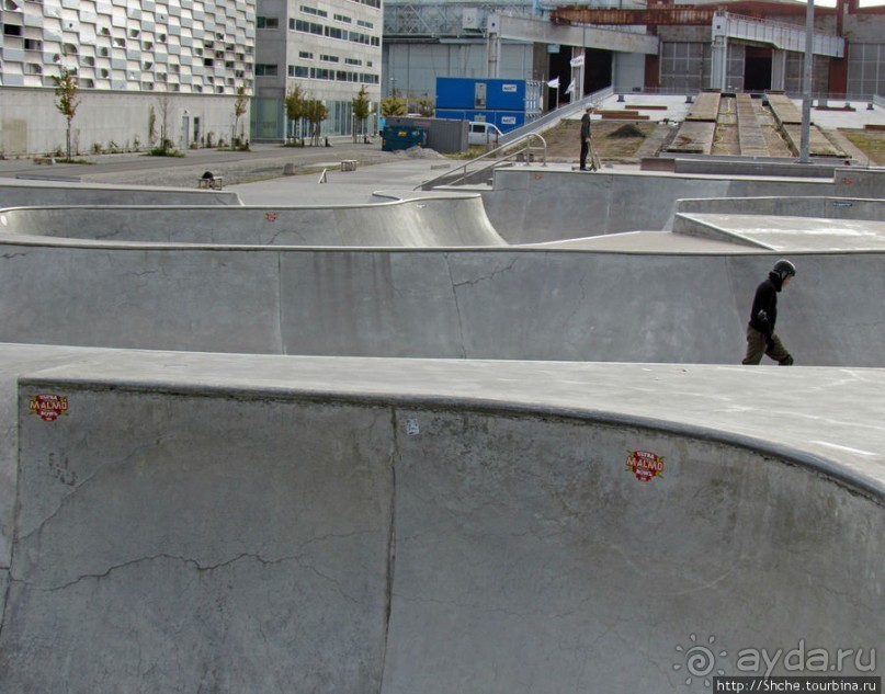 Район Vastra Hamnen - не для туристов,здесь живут и трудятся