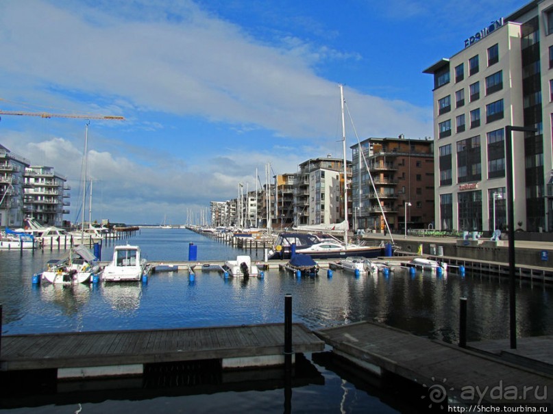 Район Vastra Hamnen - не для туристов,здесь живут и трудятся