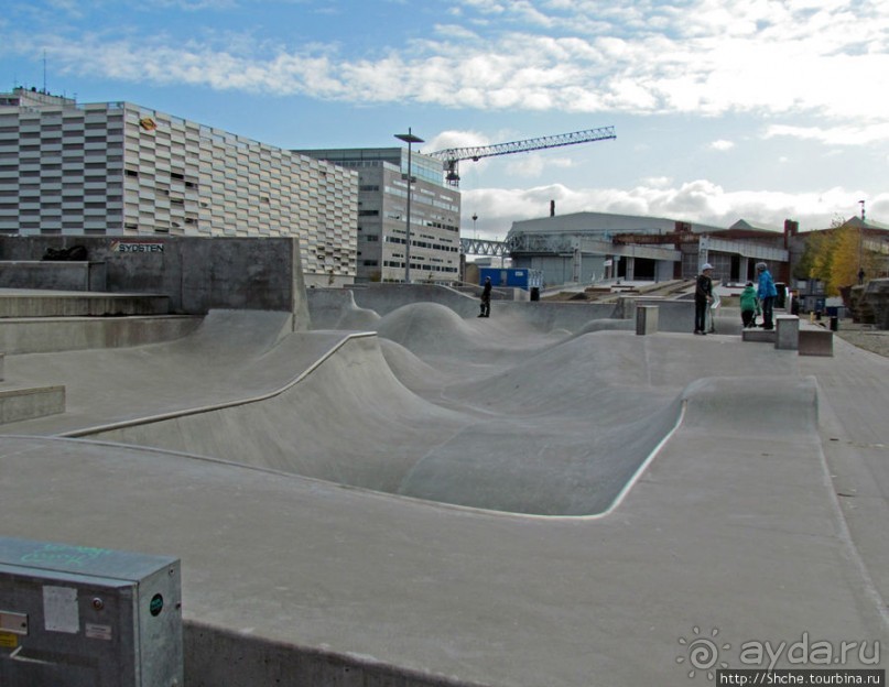 Район Vastra Hamnen - не для туристов,здесь живут и трудятся