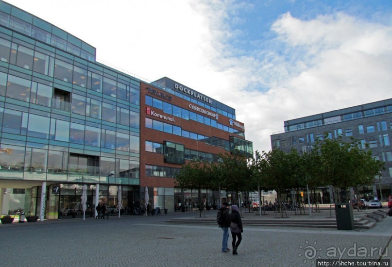 Район Vastra Hamnen - не для туристов,здесь живут и трудятся