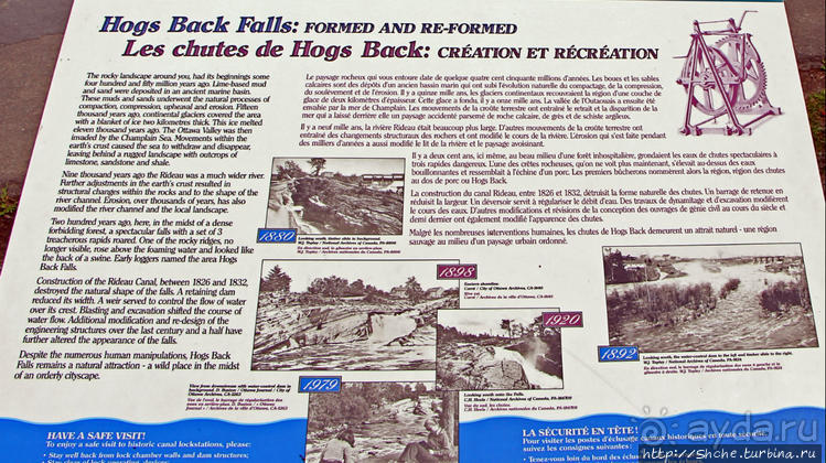 Оттава: Водопад "Спина свиньи"