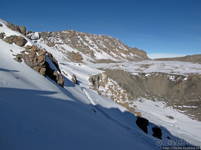 Рассвет на вершине Африки. Ледники, которым осталось лет 20.