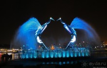 Уникальное свето-музыкальное шоу 60-тонных конструкций