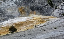 Мамонтовы горячие источники - террасы Клеопатры и Минервы