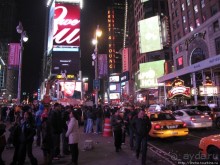 Бродвей, вечерняя прогулка 1 января. Увидеть за 2 часа