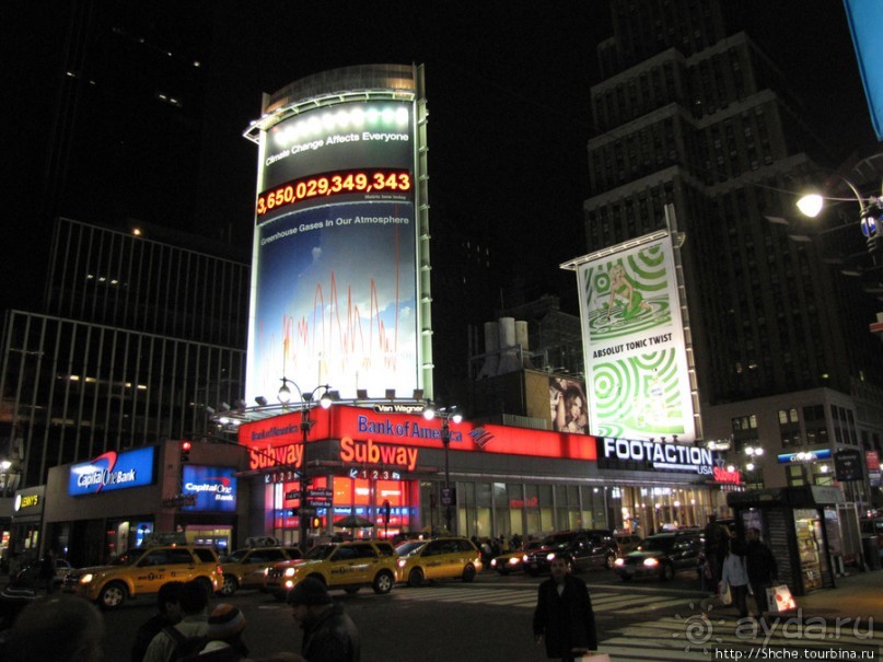 Бродвей, вечерняя прогулка 1 января. Увидеть за 2 часа