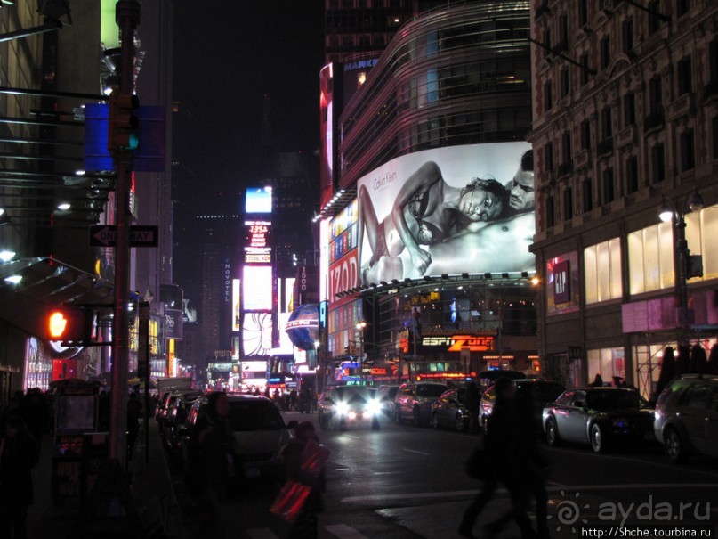 Бродвей, вечерняя прогулка 1 января. Увидеть за 2 часа