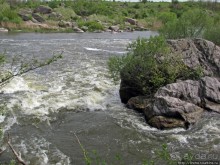 Водный поход по Южному Бугу, день 3. Порог " Мельница"