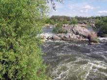 Водный поход по Южному Бугу, день 3. Порог " Мельница"