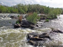 Водный поход по Южному Бугу, день 3. Порог " Мельница"