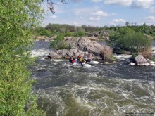 Водный поход по Южному Бугу, день 3. Порог " Мельница"