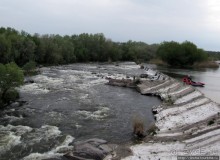 Водный поход по Южному Бугу, день 3. Порог " Мельница"