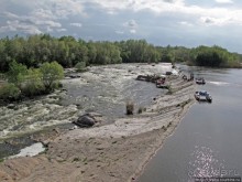 Водный поход по Южному Бугу, день 3. Порог " Мельница"