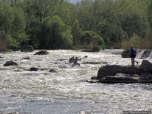 Водный поход по Южному Бугу, день 3. Порог " Мельница"