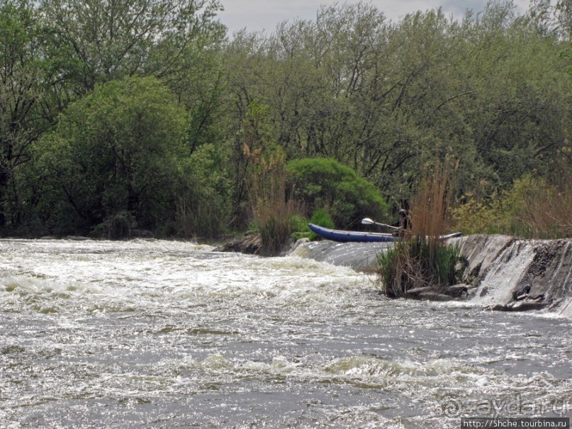 Водный поход по Южному Бугу, день 3. Порог " Мельница"