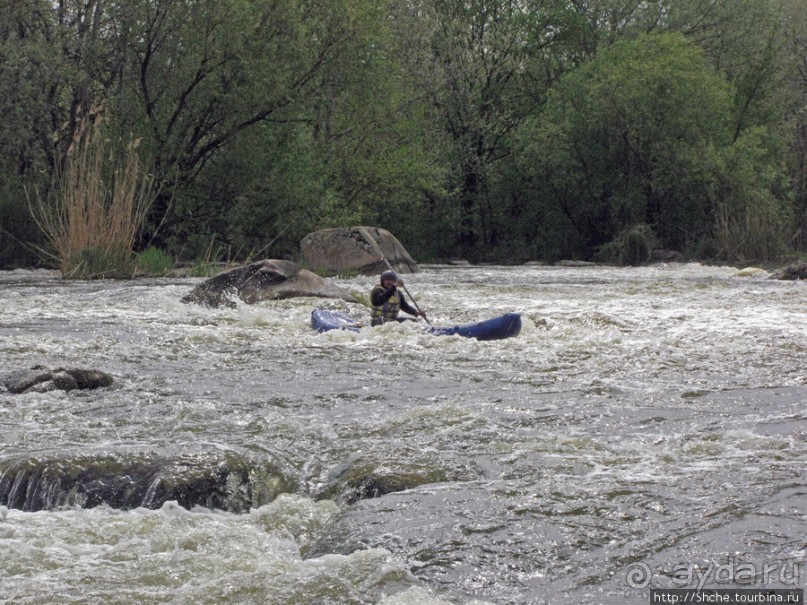 Водный поход по Южному Бугу, день 3. Порог " Мельница"