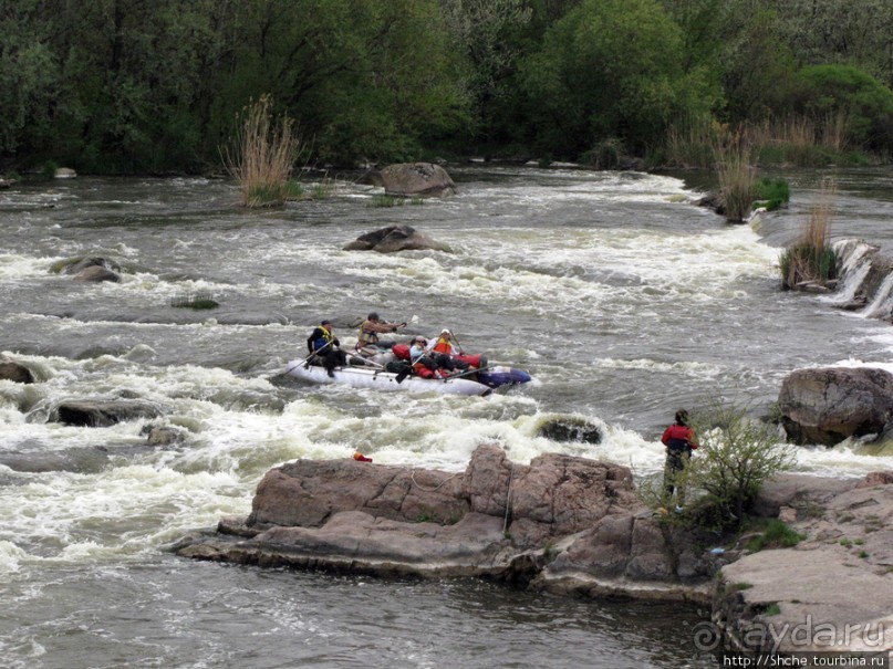 Водный поход по Южному Бугу, день 3. Порог " Мельница"