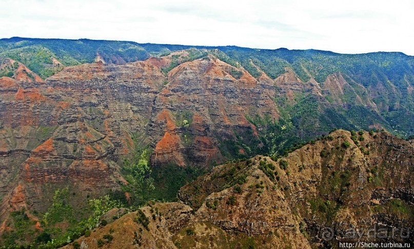 На вертолете над Кауаи. Этап 2. Великолепный каньон Ваймеа