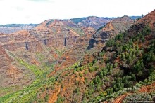 На вертолете над Кауаи. Этап 2. Великолепный каньон Ваймеа