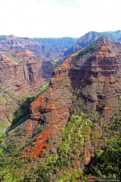 На вертолете над Кауаи. Этап 2. Великолепный каньон Ваймеа