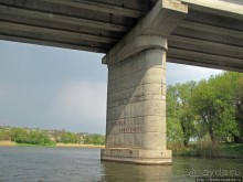 Южный Буг, водный поход, день 2. Дамба и мосты Первомайска.