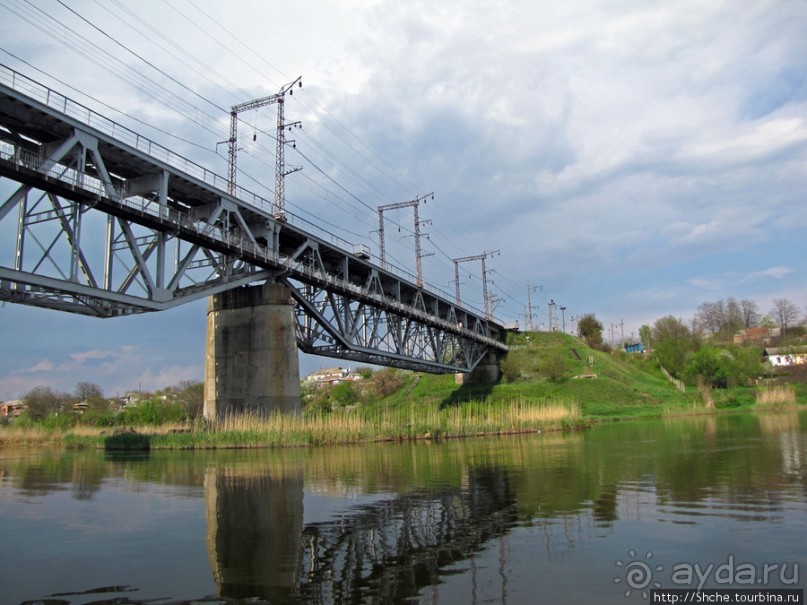 Южный Буг, водный поход, день 2. Дамба и мосты Первомайска.