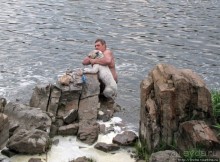 Южный Буг, водный поход, день 2. Дамба и мосты Первомайска.