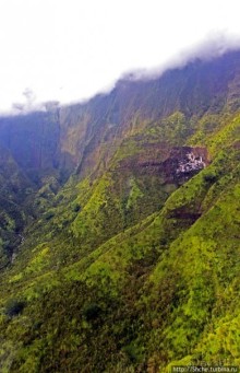 На вертолете над Кауаи. Кратер горы Ваиалеале (Wai’ale’ale)