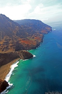 На вертолете над Кауаи. Этап 3. На Пали — берега крутых скал