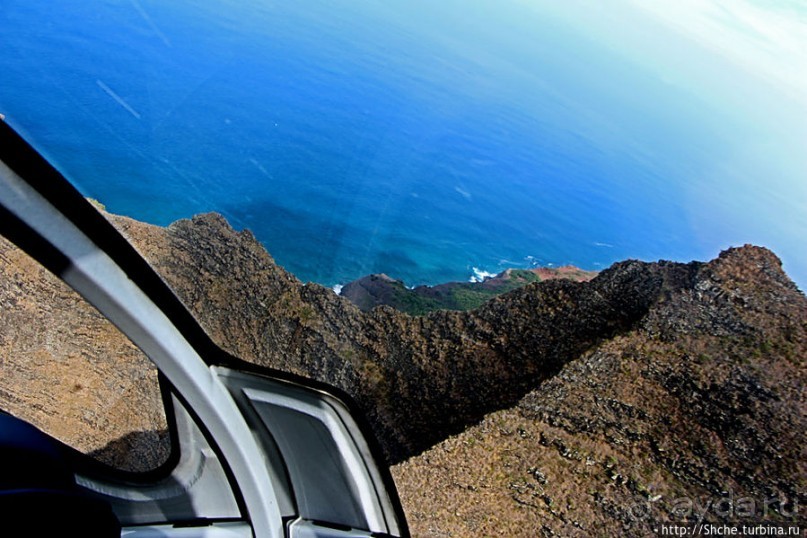 На вертолете над Кауаи. Этап 3. На Пали — берега крутых скал