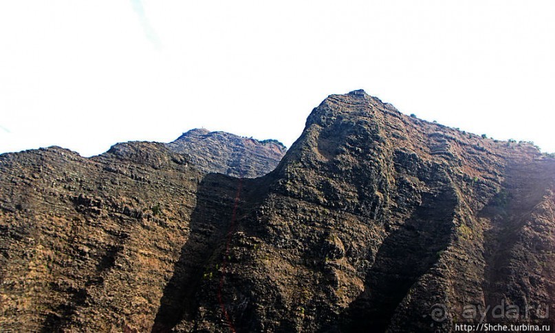 На вертолете над Кауаи. Этап 3. На Пали — берега крутых скал