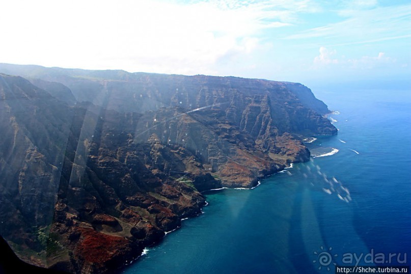 На вертолете над Кауаи. Этап 3. На Пали — берега крутых скал