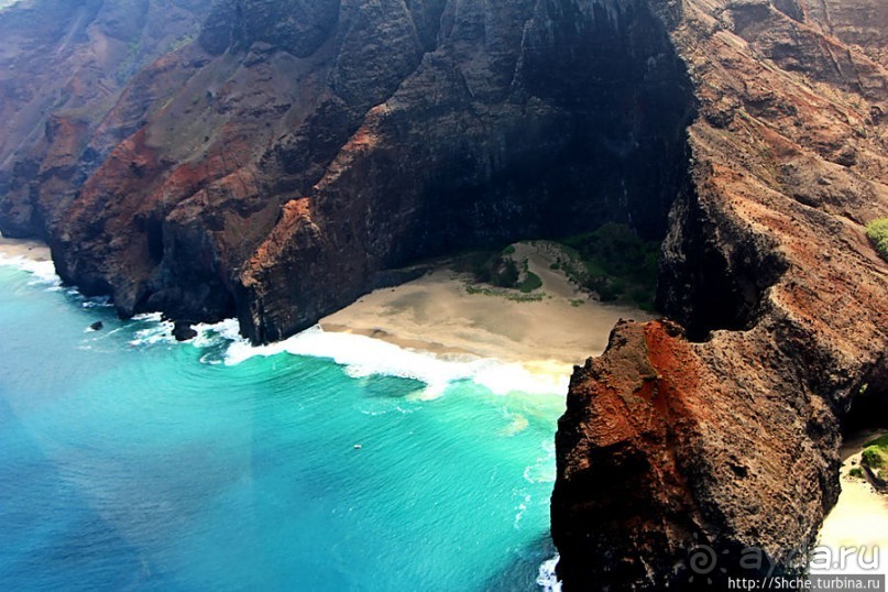На вертолете над Кауаи. Этап 3. На Пали — берега крутых скал