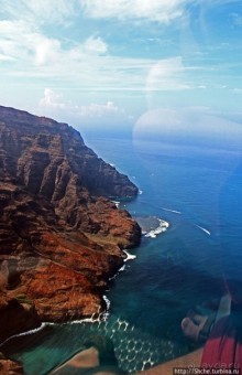 На вертолете над Кауаи. Этап 3. На Пали — берега крутых скал