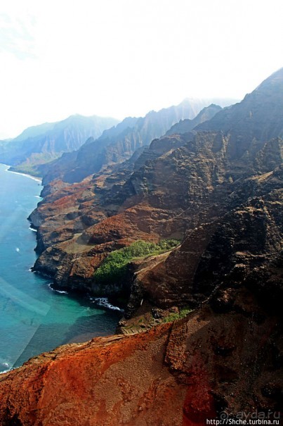 На вертолете над Кауаи. Этап 3. На Пали — берега крутых скал